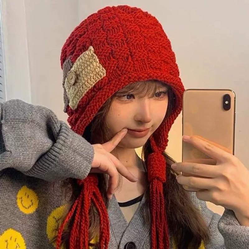 Ear-Flap Balaclava Hat Women W - Winter Trapper Hat 评论和价格